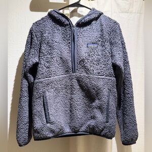 Patagonia Navy/Eclipse Fleece Quarter Zip Hoodie (Women’s Small)